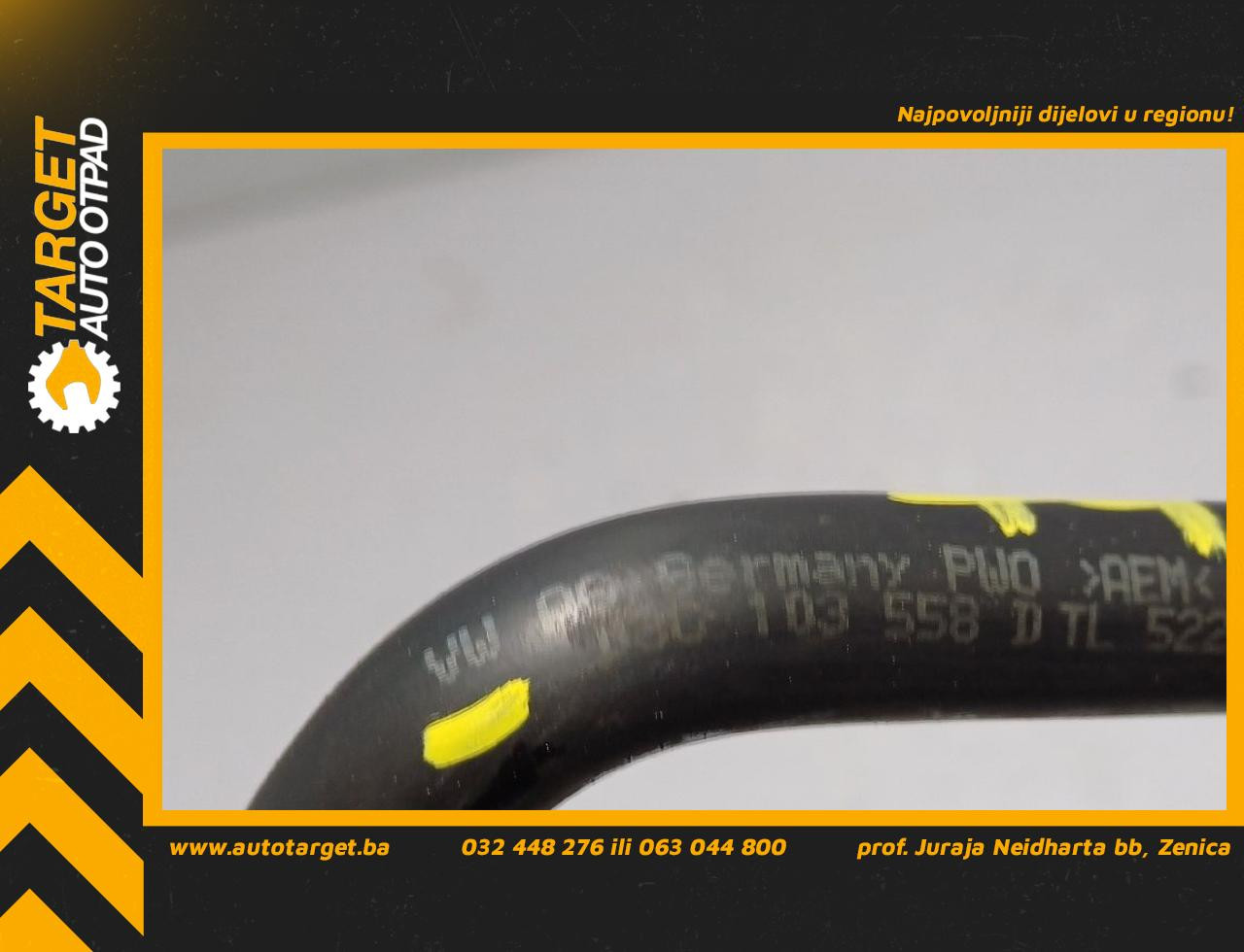 DIJELOVI CRIJEVO VW TOURAN > 06-10 03C103558D
