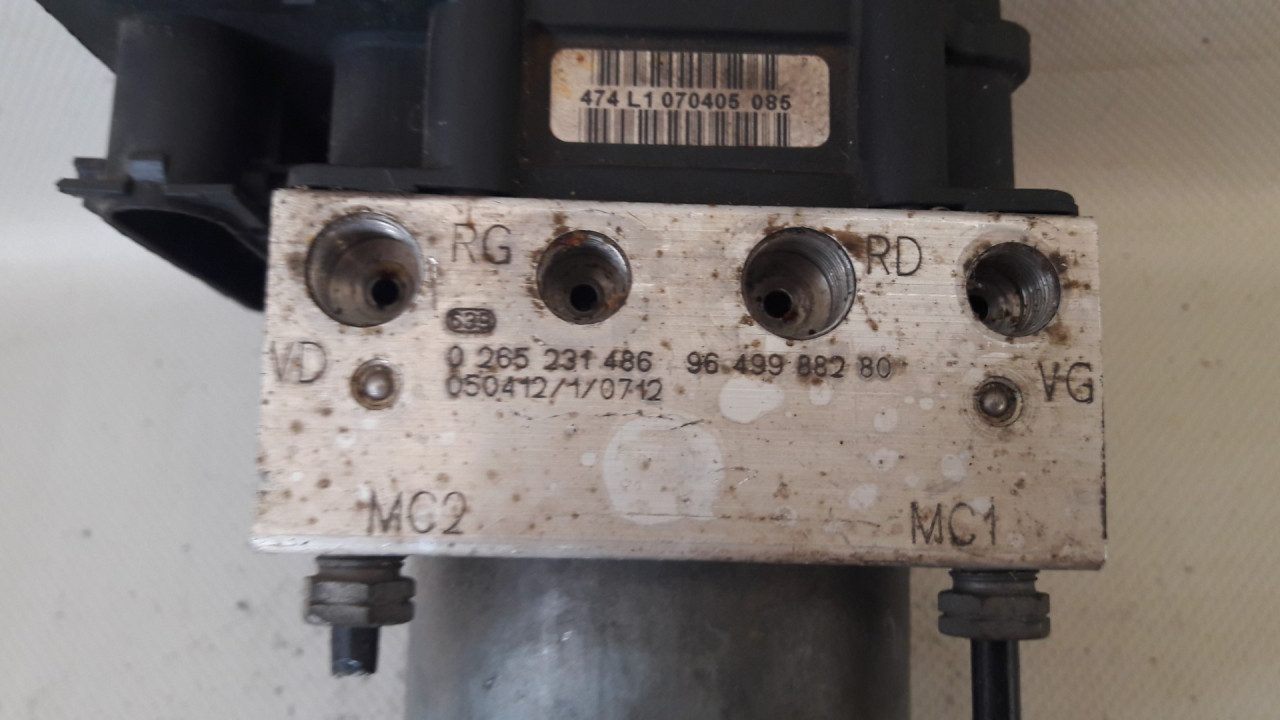 ABS ELEKTRONIKA CITROEN C4 > 04-08 9657352780 265231486