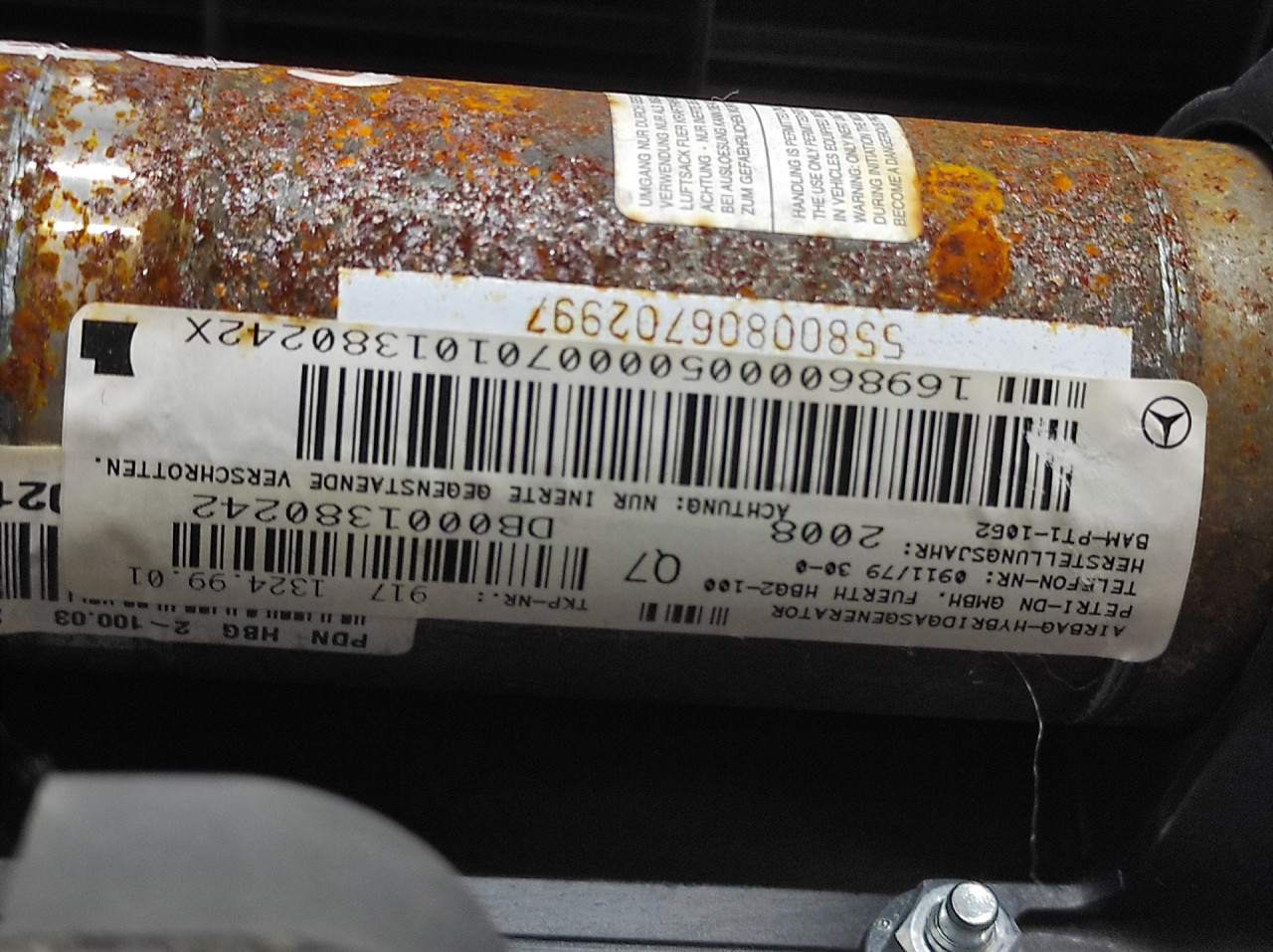 AIRBAG SUVOZACA MERCEDES B KLASA (W245) > 09-11 A169860