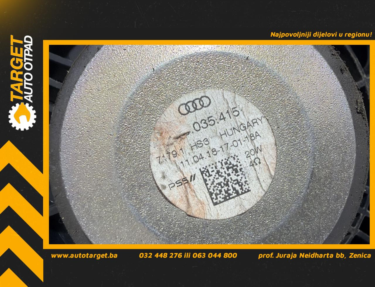 DIJELOVI ZVUCNIK AUDI A6 4K > 18- 3.0 4K0035415