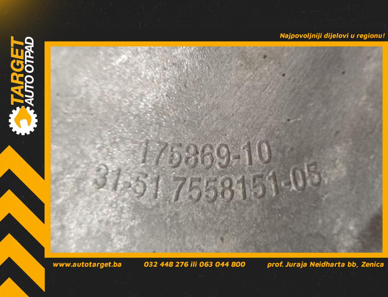 DIFERENCIJAL BMW SERIJA 3 (F30/F31) M-TECH > 11-14 7558151 756734