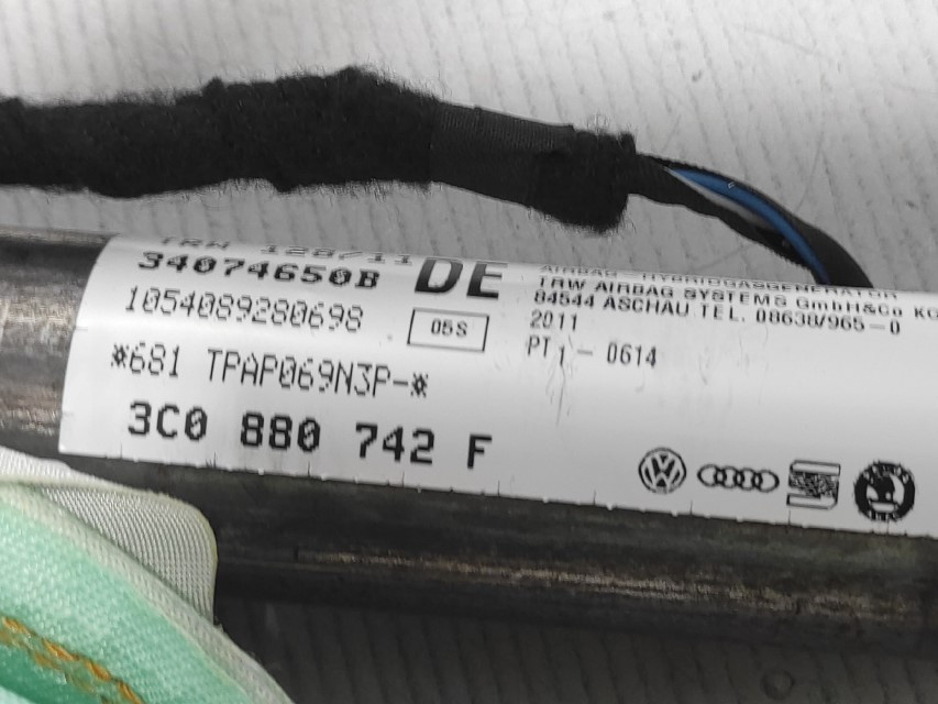 KROVNI AIRBAG VW PASSAT B7 > 10-14 3C0880742F