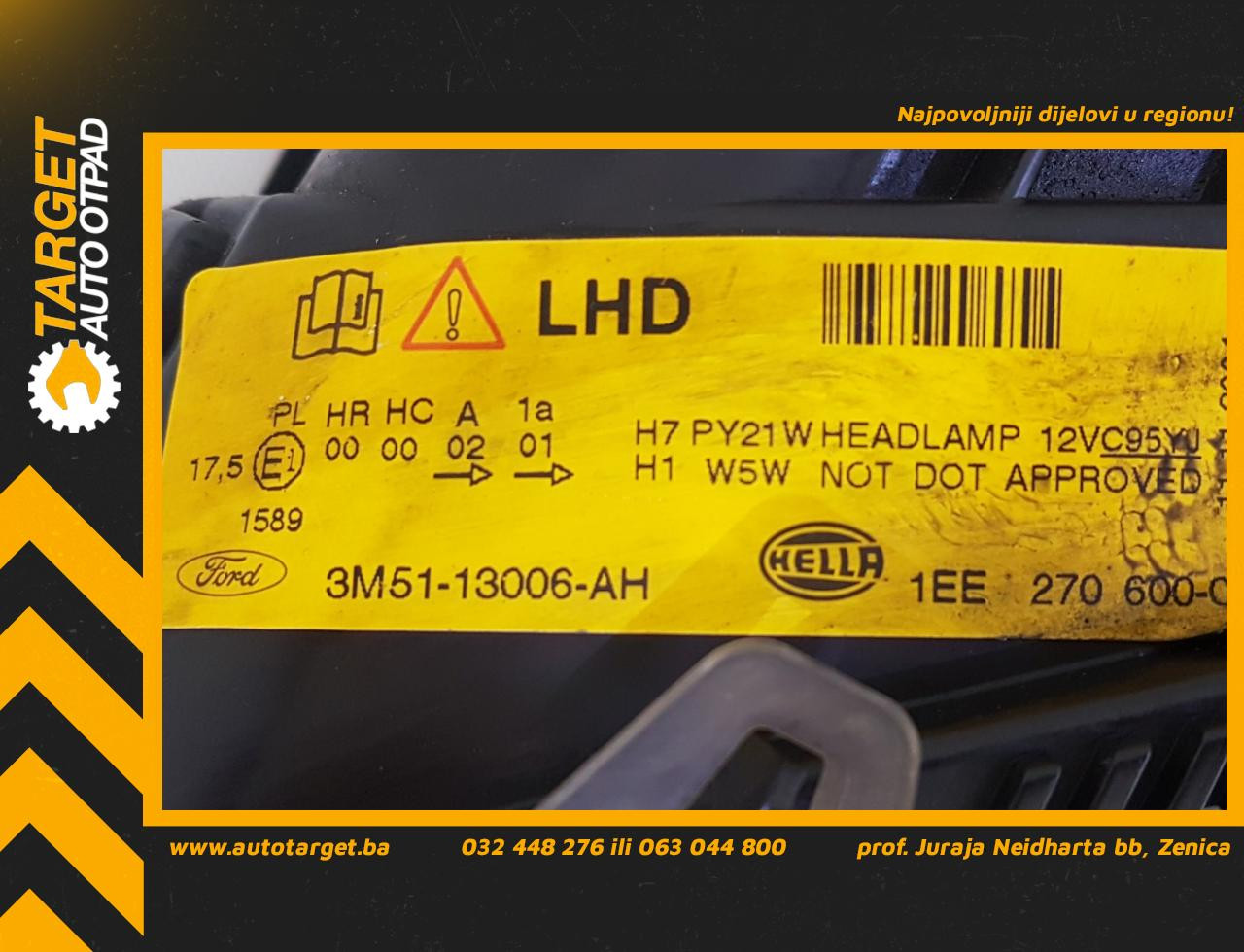 DIJELOVI FAR FORD FOCUS > 05-07 3M5113006AH