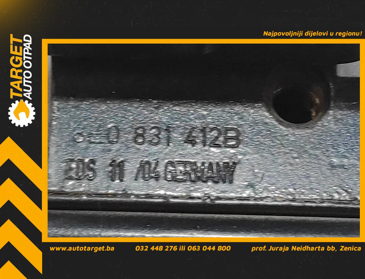 DIJELOVI BAGLAMA AUDI A6 > 04-08 8E0831412B