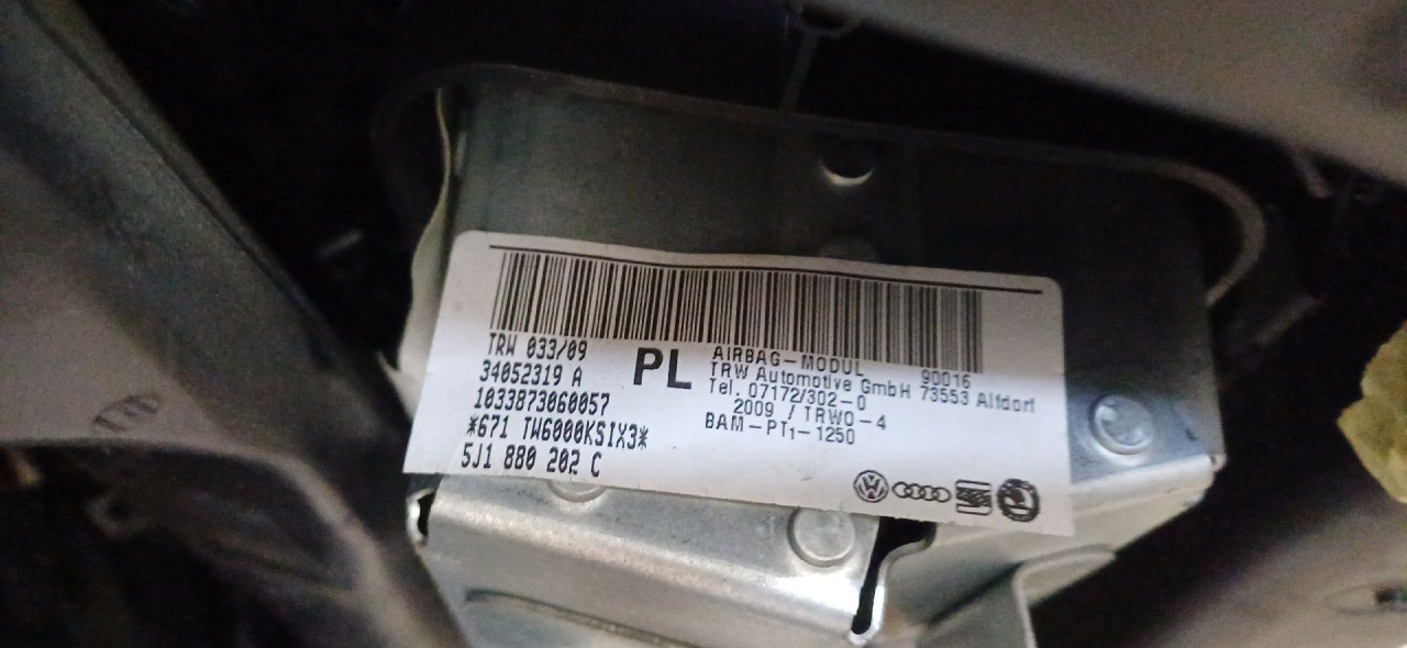 AIRBAG SUVOZACA SKODA ROOMSTER > 06-10 5J1880202C