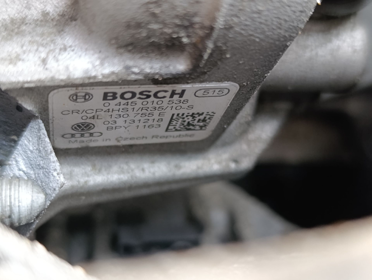 PUMPA VISOKOG PRITISKA SKODA SUPERB > 19- 0445010538