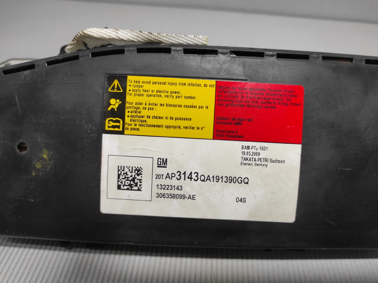 AIRBAG SJEDISTA OPEL INSIGNIA > 09-13 13223143