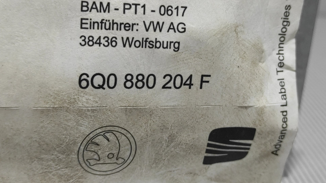 AIRBAG SUVOZACA SKODA FABIA > 04-07 6Q0880204F