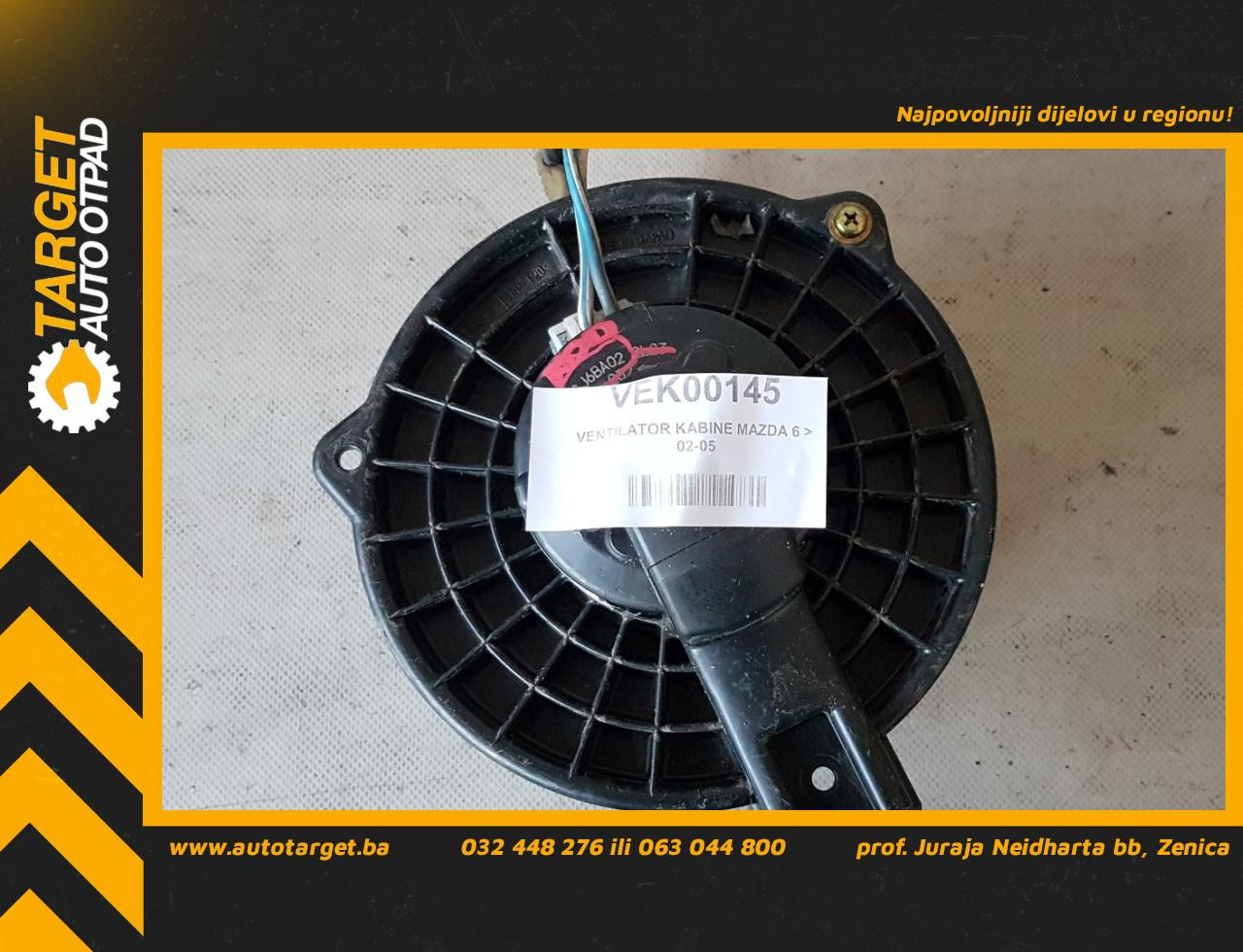 DIJELOVI VENTILATOR KABINE MAZDA 6 > 02-05 MZ049027