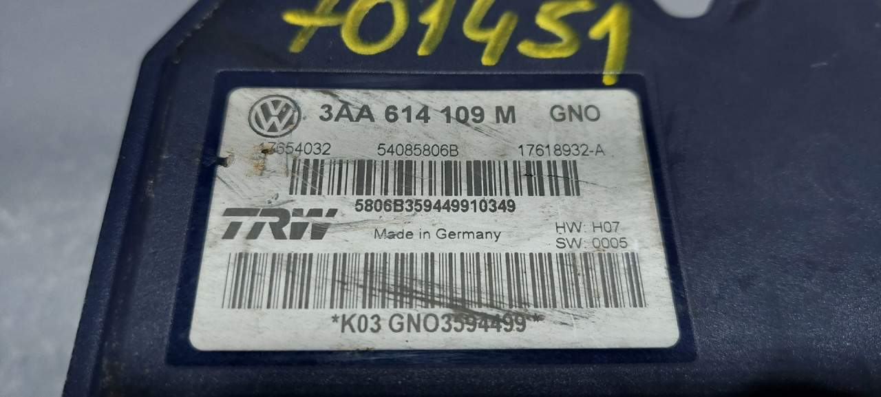 ABS ELEKTRONIKA VW PASSAT B7 > 10-14 3AA614109M