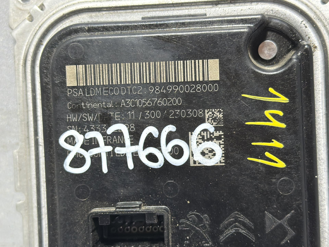 DIJELOVI BALAST FARA PEUGEOT 308 > 21- 1.5 984990028000