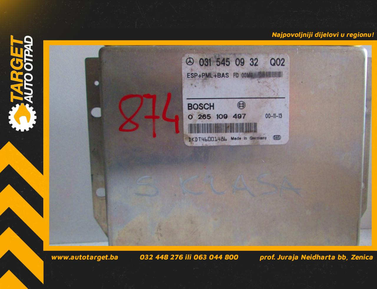 ELEKTRONIKA ESP MERCEDES S KLASA (C216) > 06-13 0315450