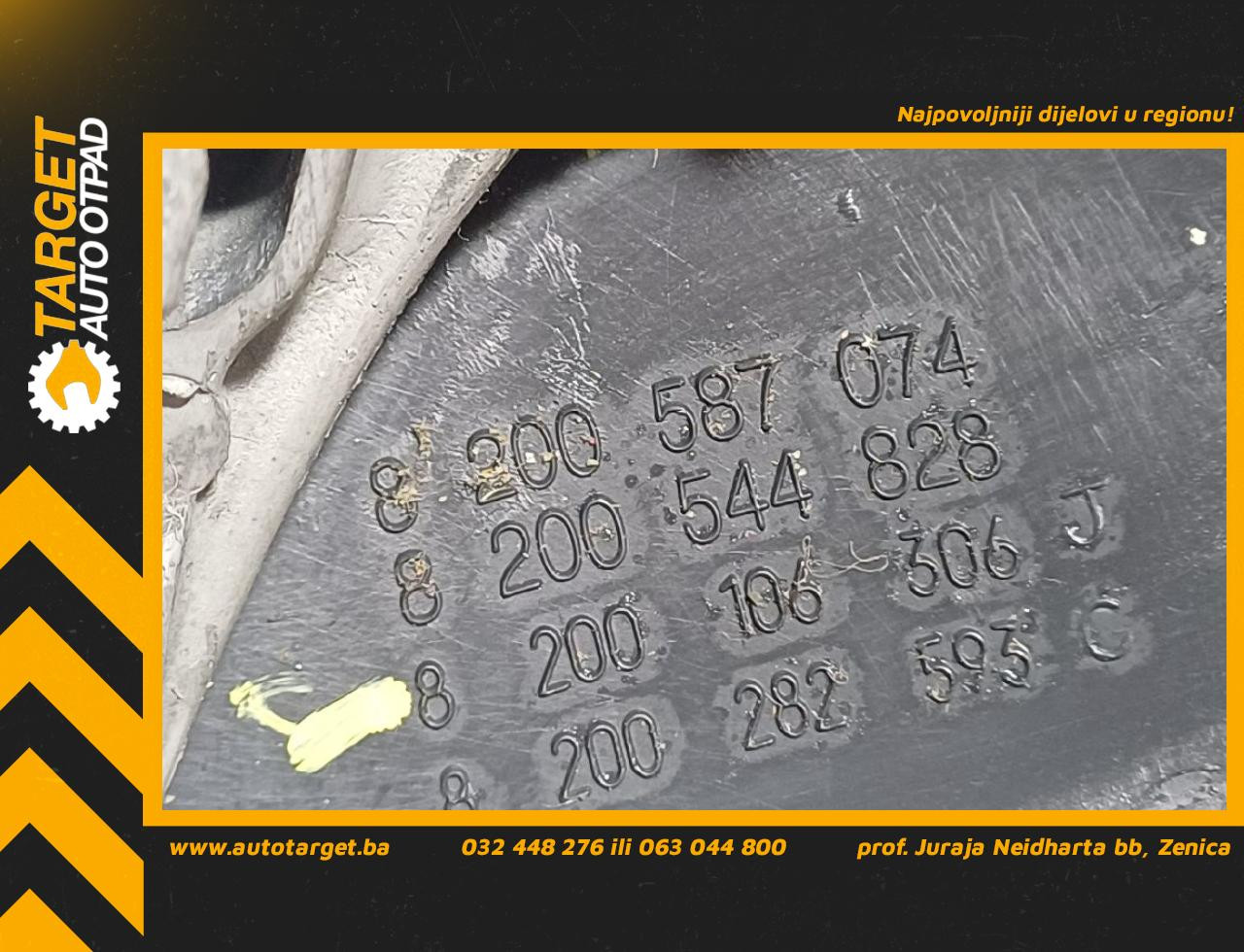 DIJELOVI VOLAN RENAULT SCENIC > 06-09 8200587074