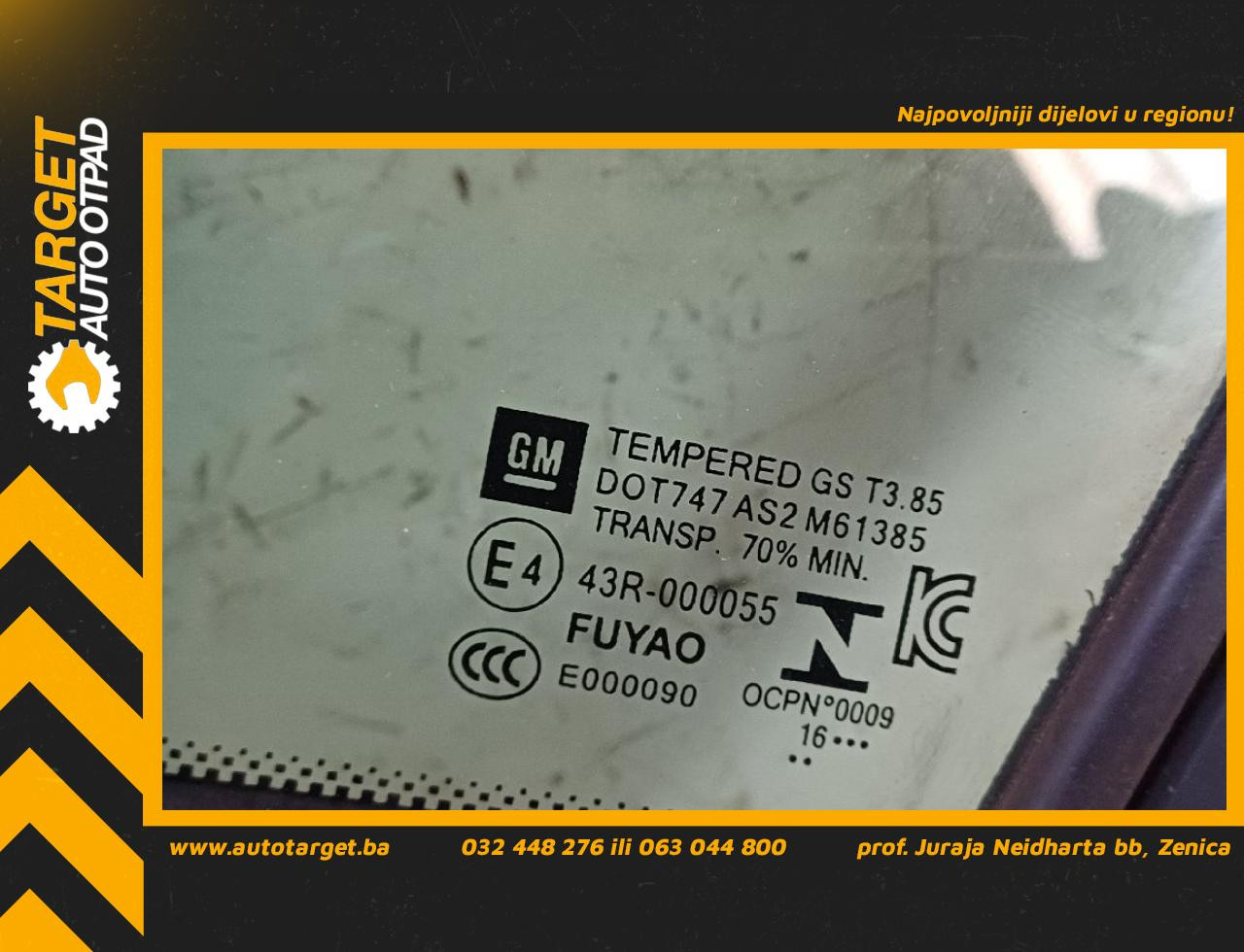 DIJELOVI STAKLO OPEL ASTRA K > 15-19 1.6 43R000055