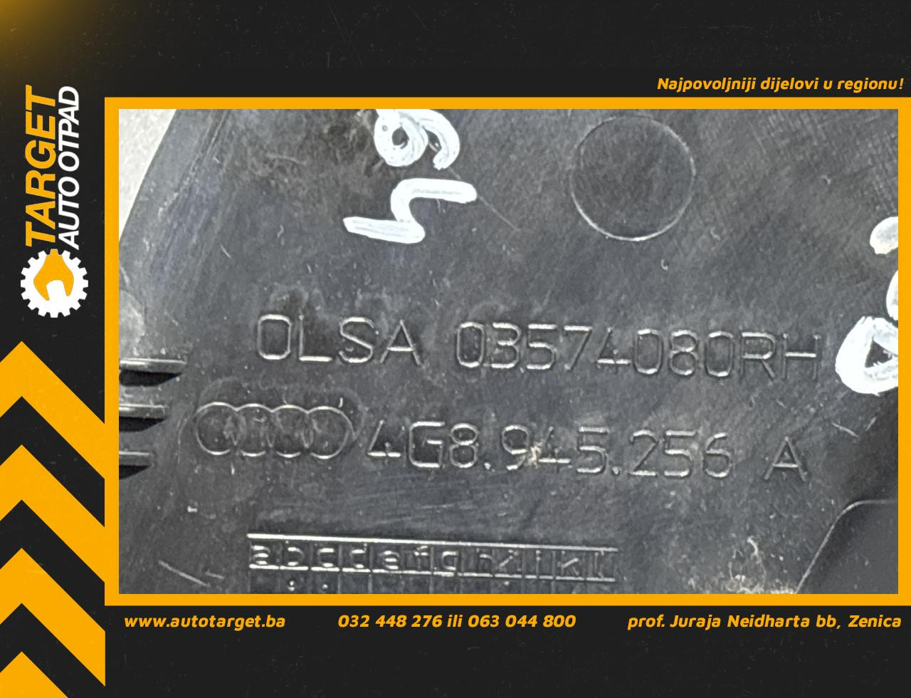 DIJELOVI PLASTIKA AUDI A7 > 14 - 18 3.0 4G8945256A
