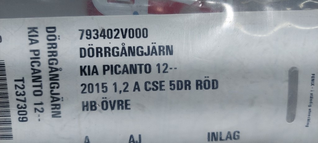 DIJELOVI BAGLAMA KIA PICANTO > 11-15 793402V000
