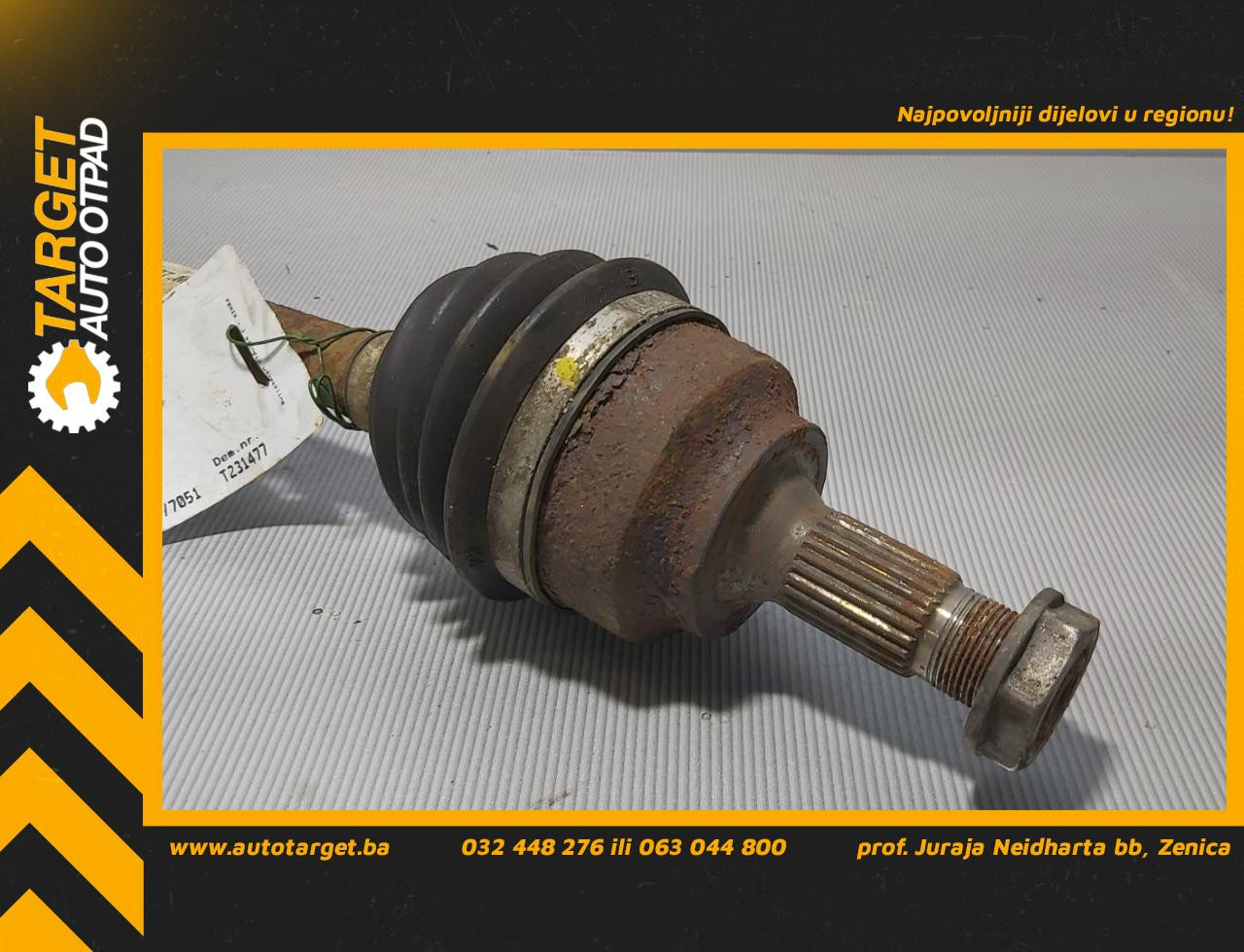DIJELOVI POLUOSOVINA PEUGEOT 207 > 06-09 1.6 9651309980