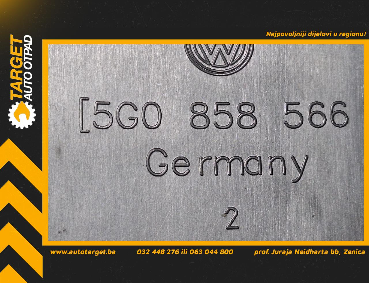 DIJELOVI POKLOPAC VW GOLF 7 > 12-16 1.6 5G0858566F