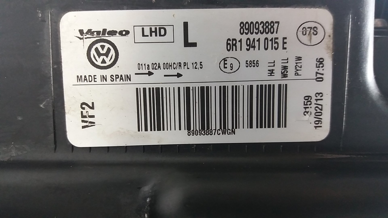 DIJELOVI FAR VW POLO > 09-14 6R1941015E