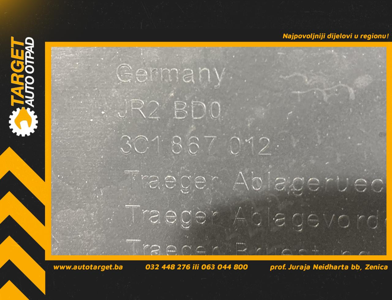 DIJELOVI TAPACIRUNG VRATA VW PASSAT B6 > 05-10 2.0 3C1867012