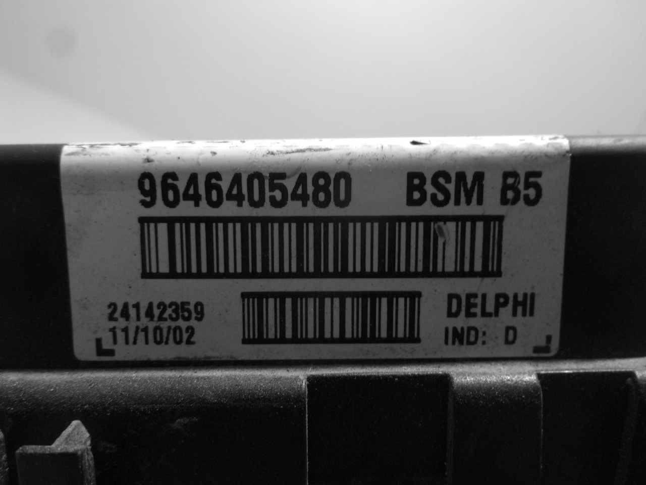 ELEKTRONIKA MODUL PEUGEOT 206 > 98-09 9646405480