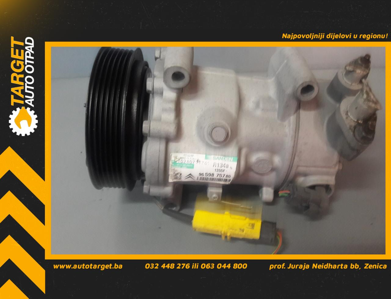 KOMPRESOR KLIME PEUGEOT 207 > 06-09 96598757 96598757