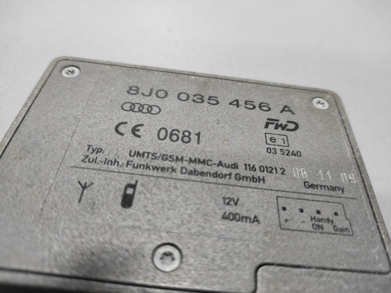 DIJELOVI ANTENA AUDI Q5 > 08-11 8J0035456A