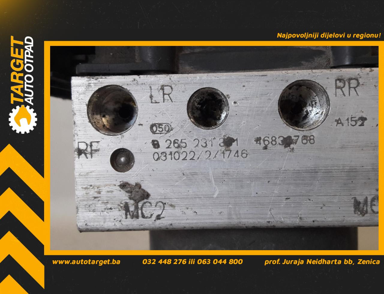 ABS ELEKTRONIKA FIAT PUNTO > 03-11 46836768 0265231331