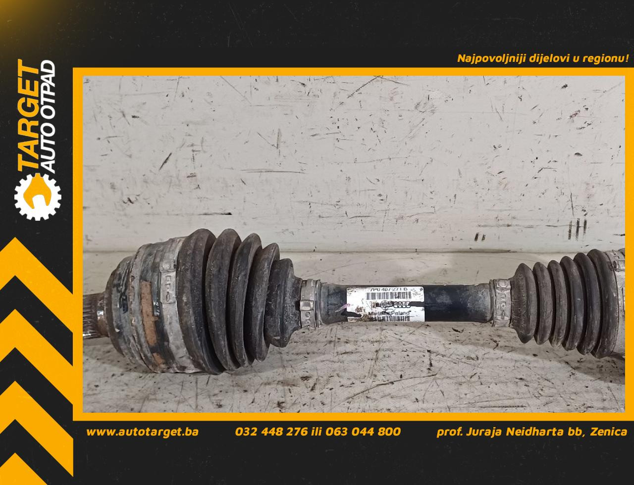 DIJELOVI POLUOSOVINA AUDI Q7 (4L) > 09-15 3.0 7P0407271B