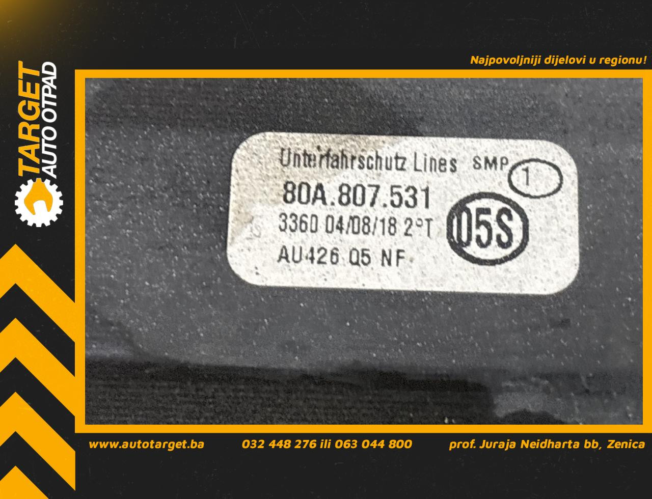 DIJELOVI SPOJLER AUDI Q5 (FY) > 17 - 20  80A807531