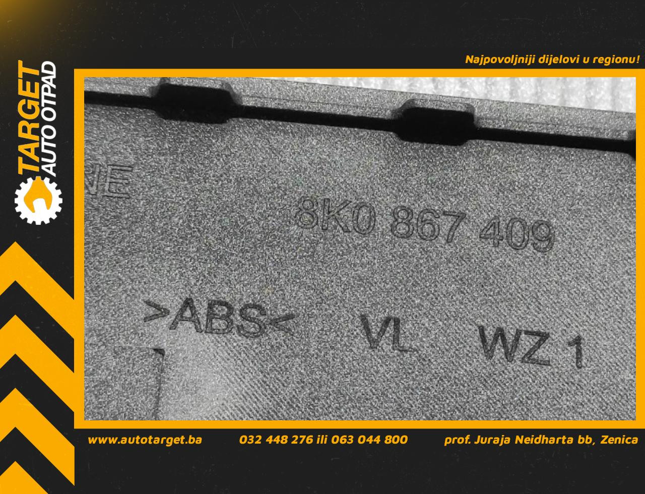 DIJELOVI LAJSNA AUDI A4 (B8) > 07-11 8K0867409