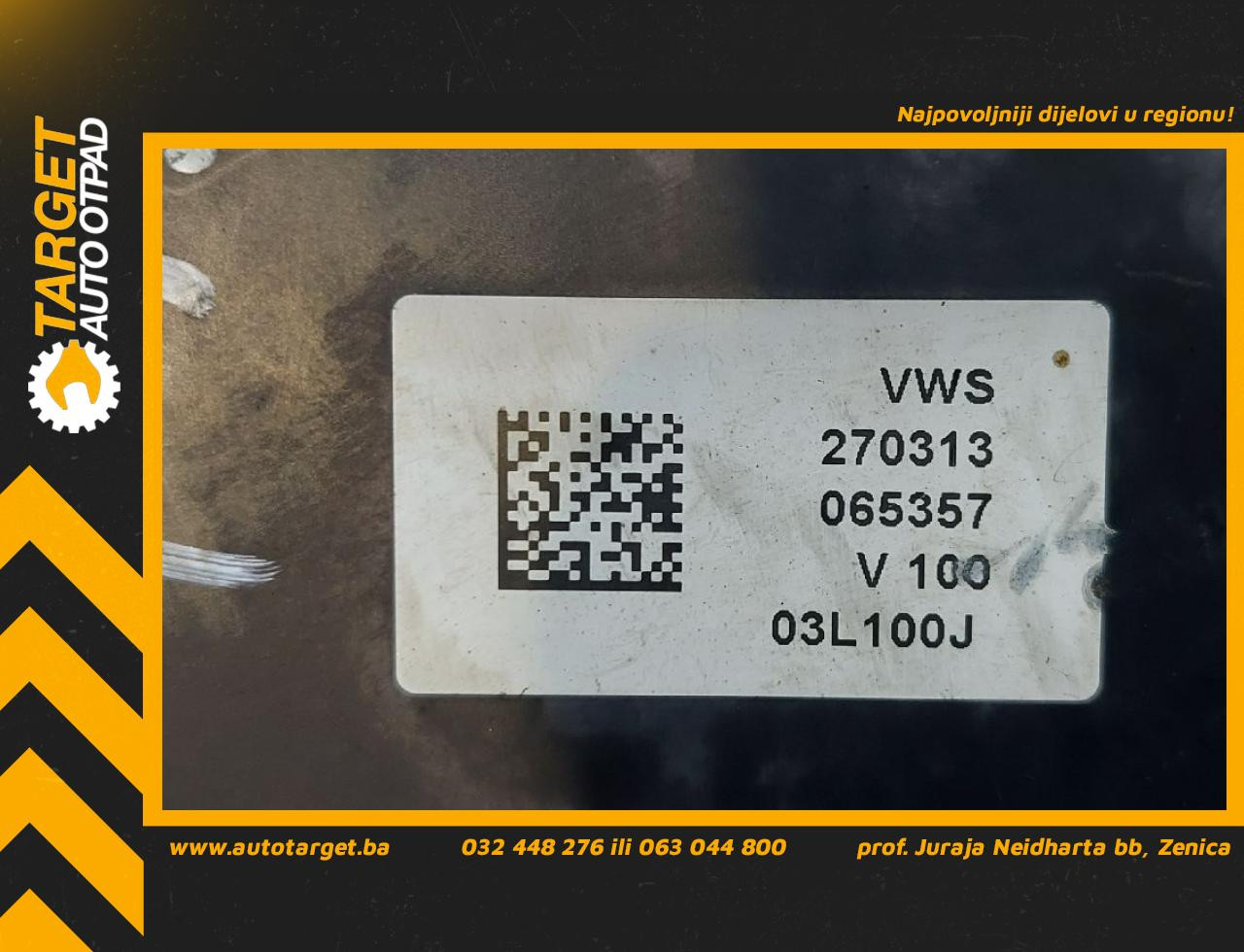 DIJELOVI VAKUM PUMPA VW POLO > 09-14 1.6 03L100J