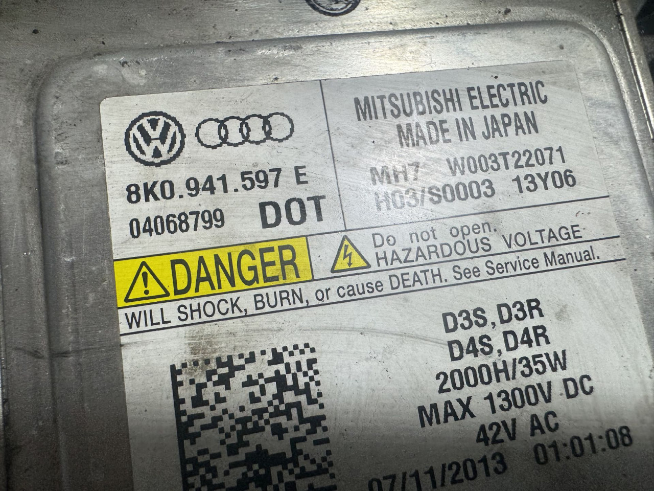 BALAST FARA AUDI A4 (B8) > 12-15 8K0941597E