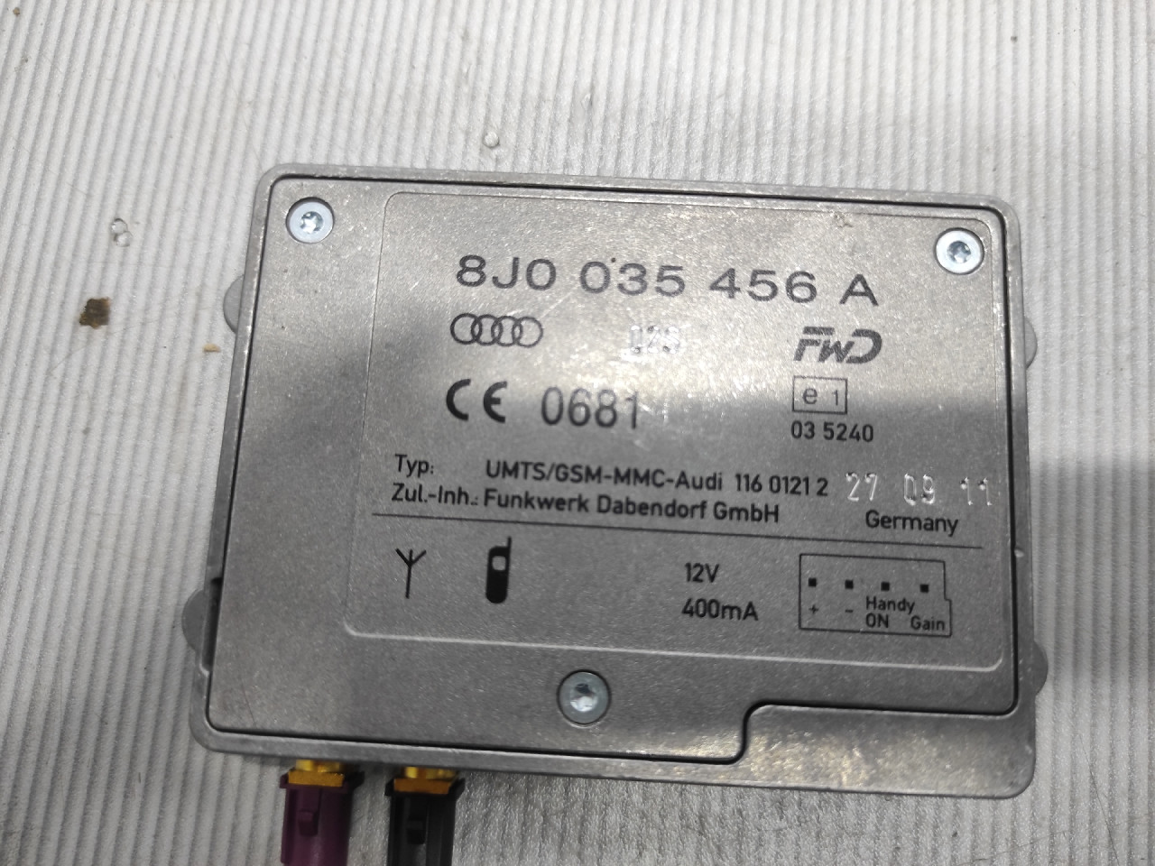 DIJELOVI ANTENA AUDI Q5 > 08-11 8J0035456A