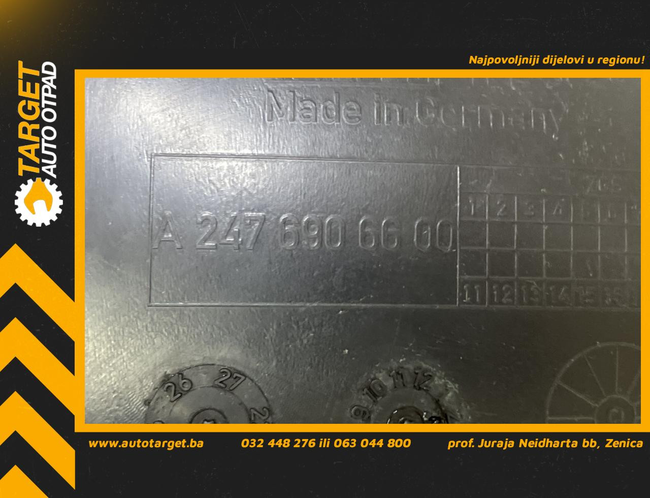 UNUTRASNJI BLATOBRAN MERCEDES B KLASA (W247) > 19- A2476906600