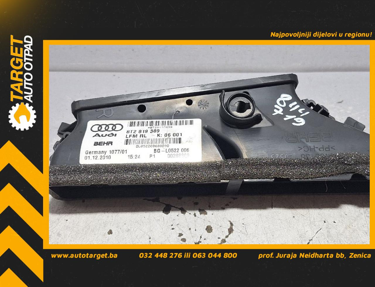 DIJELOVI USMJERIVAC ZRAKA AUDI A4 (B8) > 12-15 2.0 8T2819389