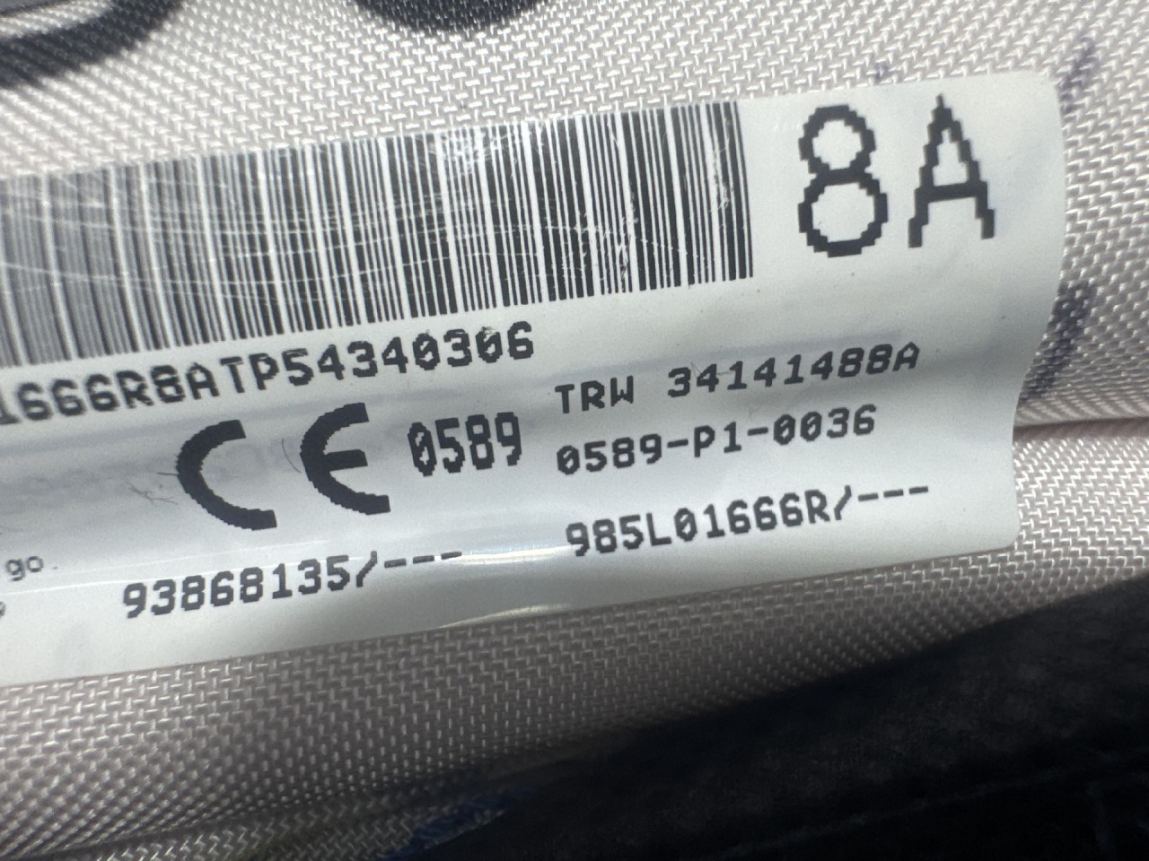 KROVNI AIRBAG RENAULT TRAFIC > 14- 985L01666R
