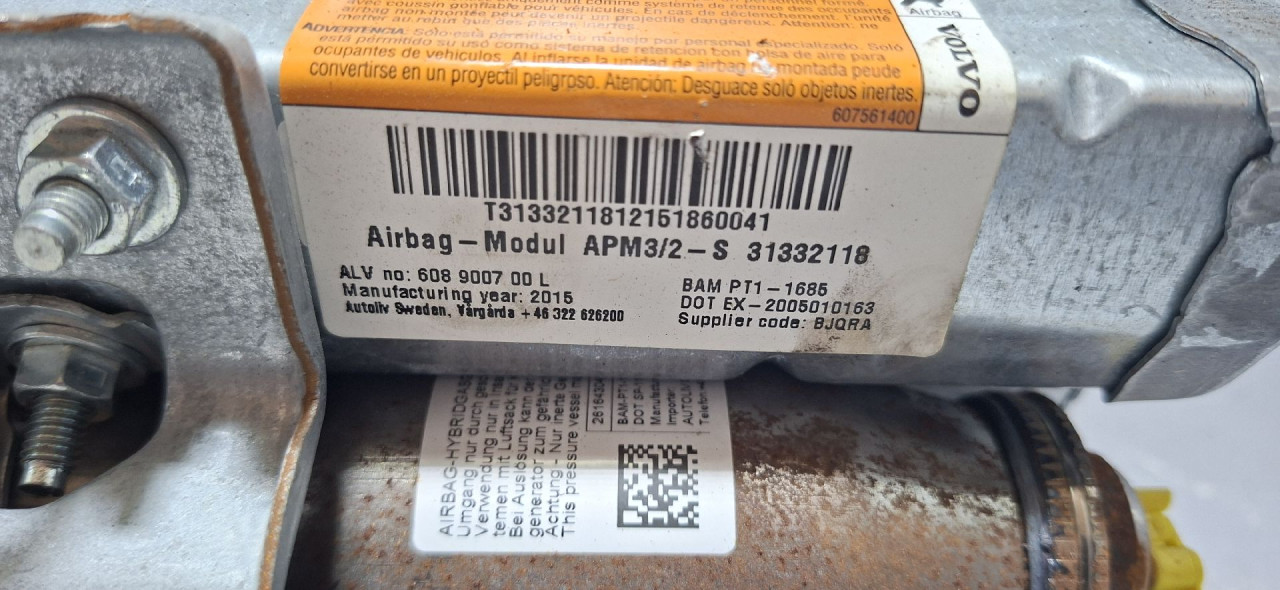 DIJELOVI AIRBAG SUVOZACA VOLVO XC60 > 13-17 31332118