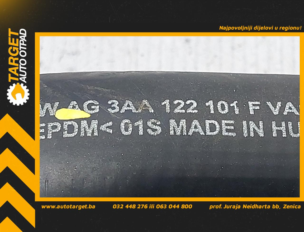 DIJELOVI CRIJEVO VW PASSAT B7 > 10-14 3AA122101F
