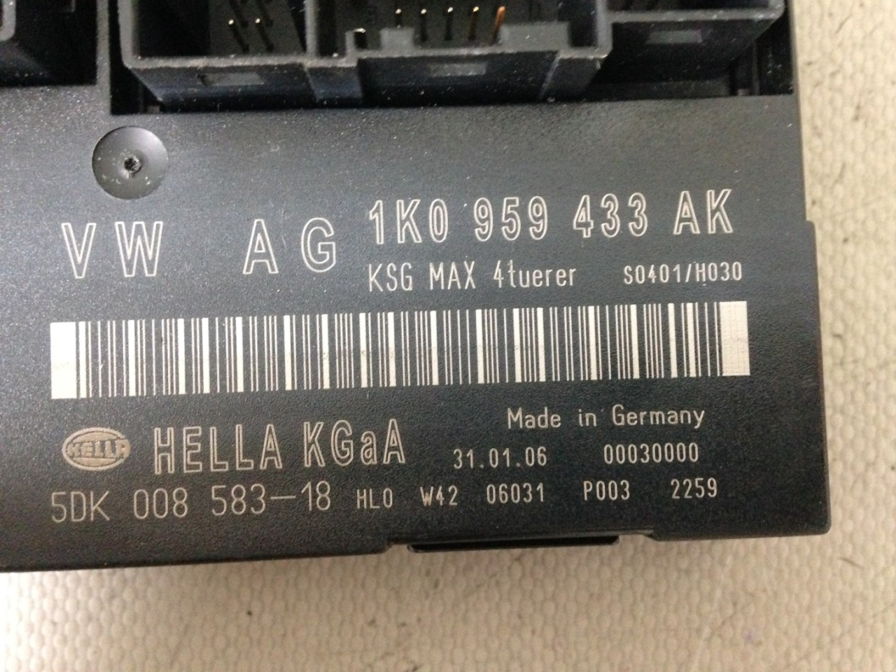 ELEKTRONIKA MODUL VW GOLF 5 > 03-08 1K0959433AK