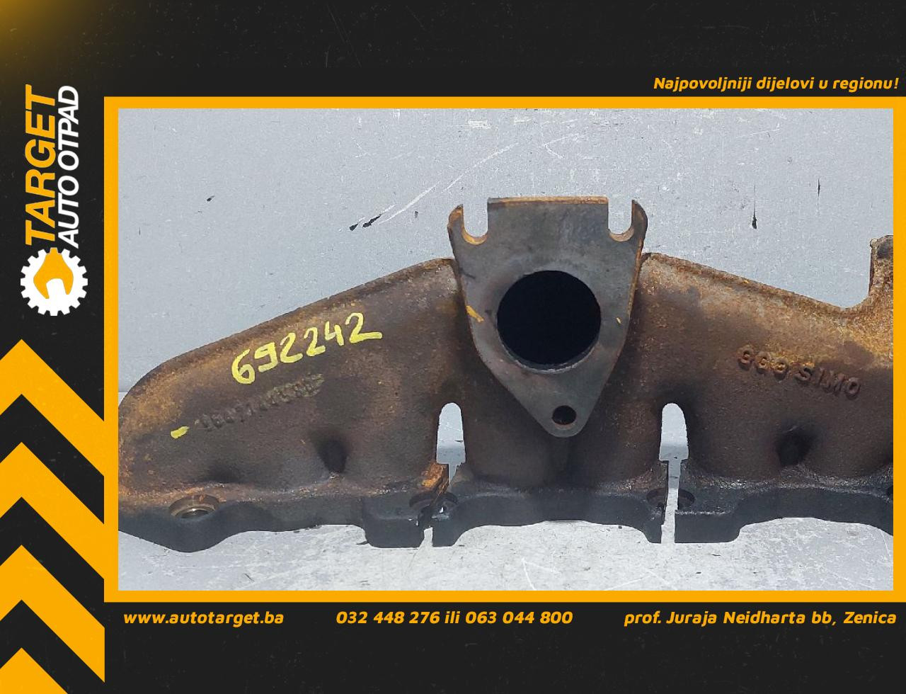 DIJELOVI IZDUVNA GRANA CITROEN C5 > 01-04 2.0 9647144580