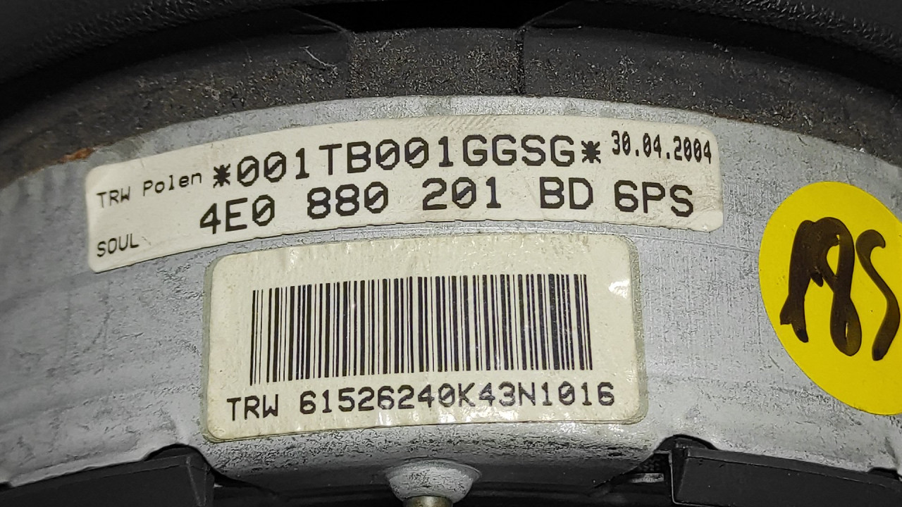 AIRBAG VOLANA AUDI A8 (4E) > 02-10 4E0880201BD