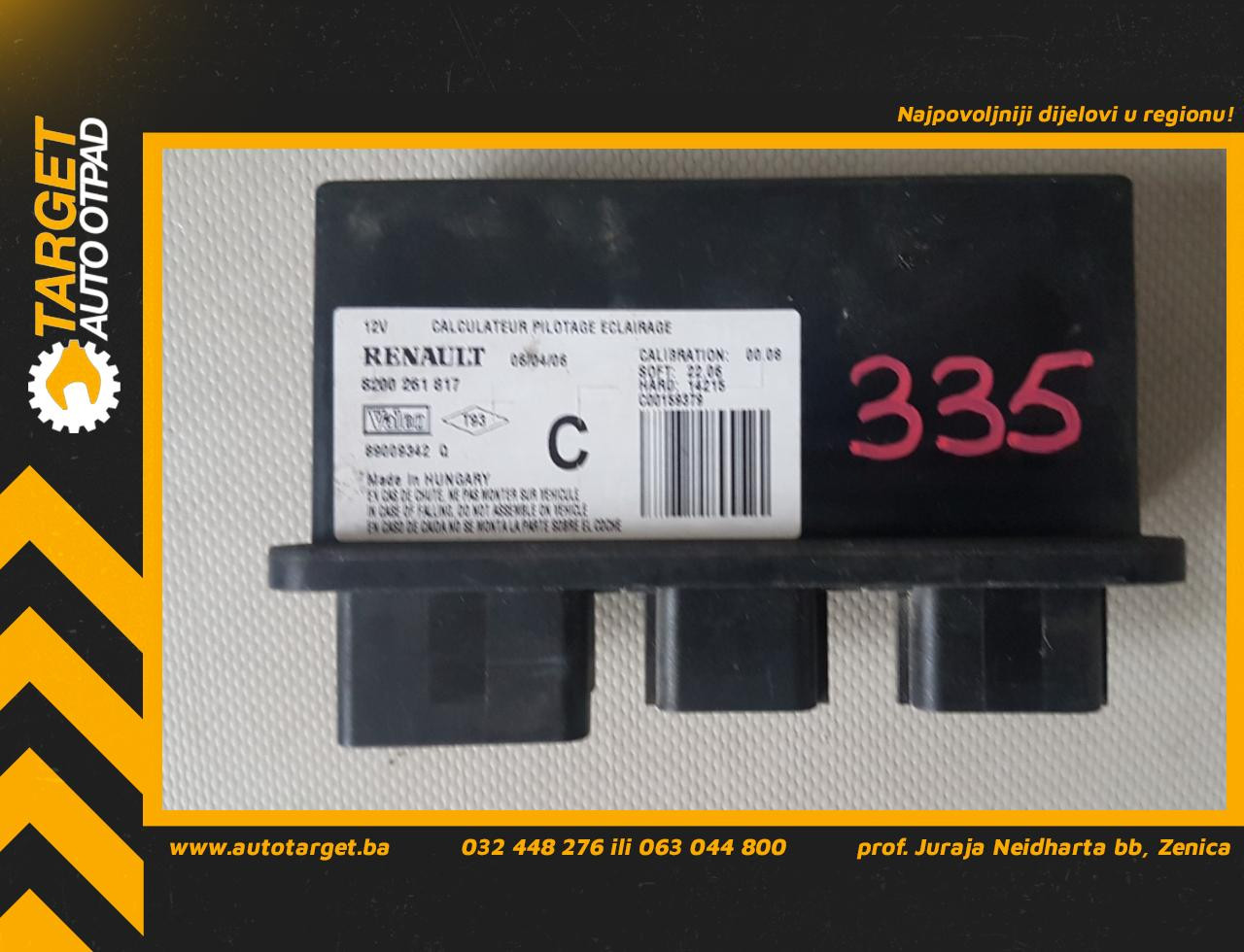 KOMFORT ELEKTRONIKA RENAULT CLIO > 01-04 8200261817 890
