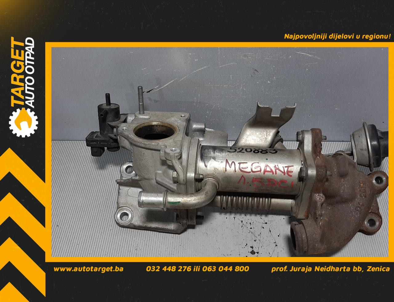 HLADNJAK EGR VENTILA RENAULT MEGANE > 08-12 8200912059