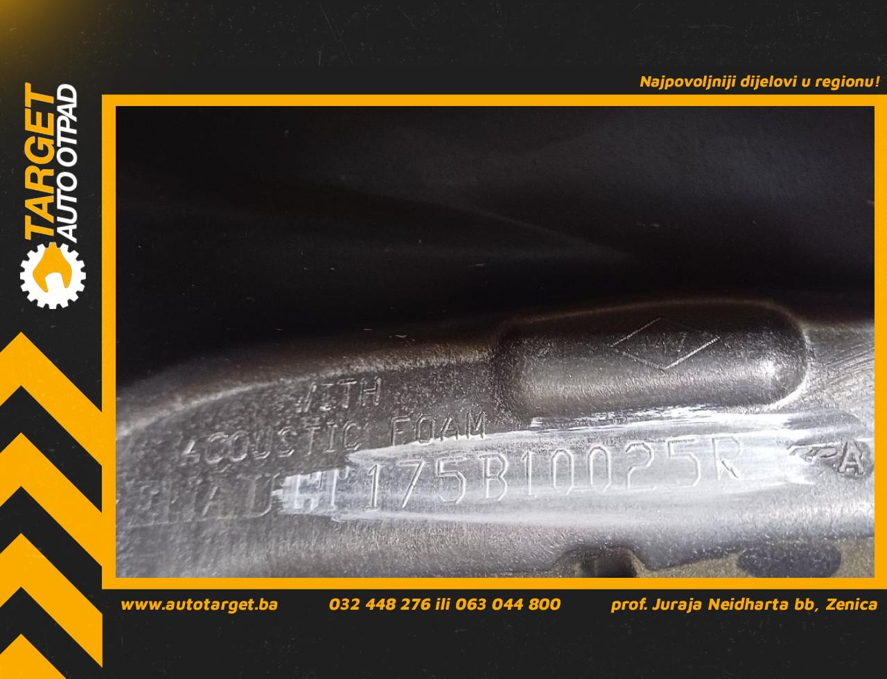 DIJELOVI POKLOPAC RENAULT MASTER > 14- 2.3 175B10025R