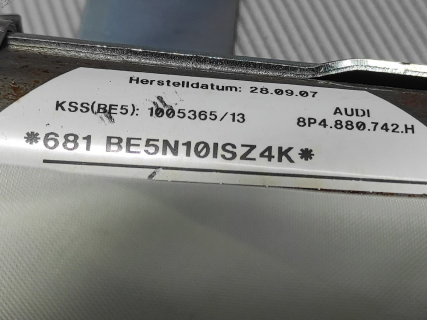 DIJELOVI KROVNI AIRBAG AUDI A3 > 03-08 8P4880742H