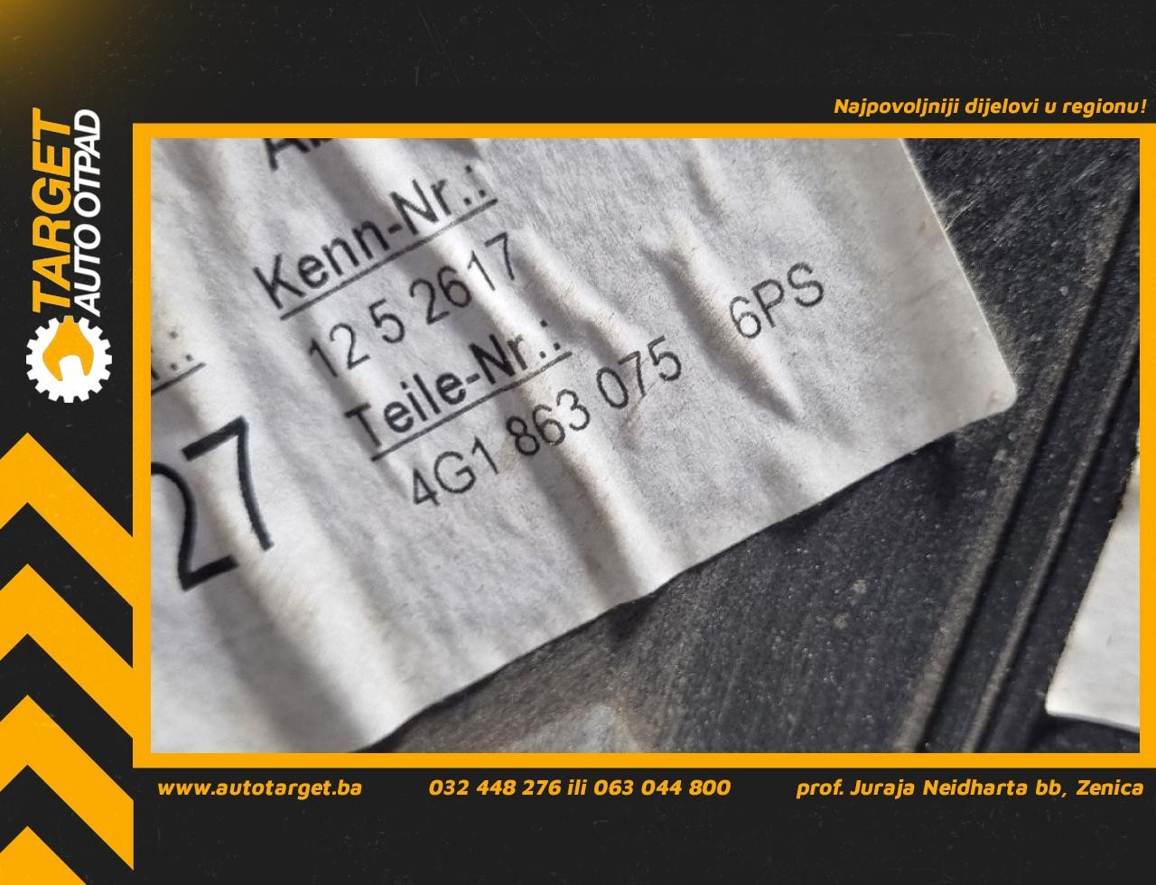 DIJELOVI PLASTIKA AUDI A6 4G > 11-14 4G1863075