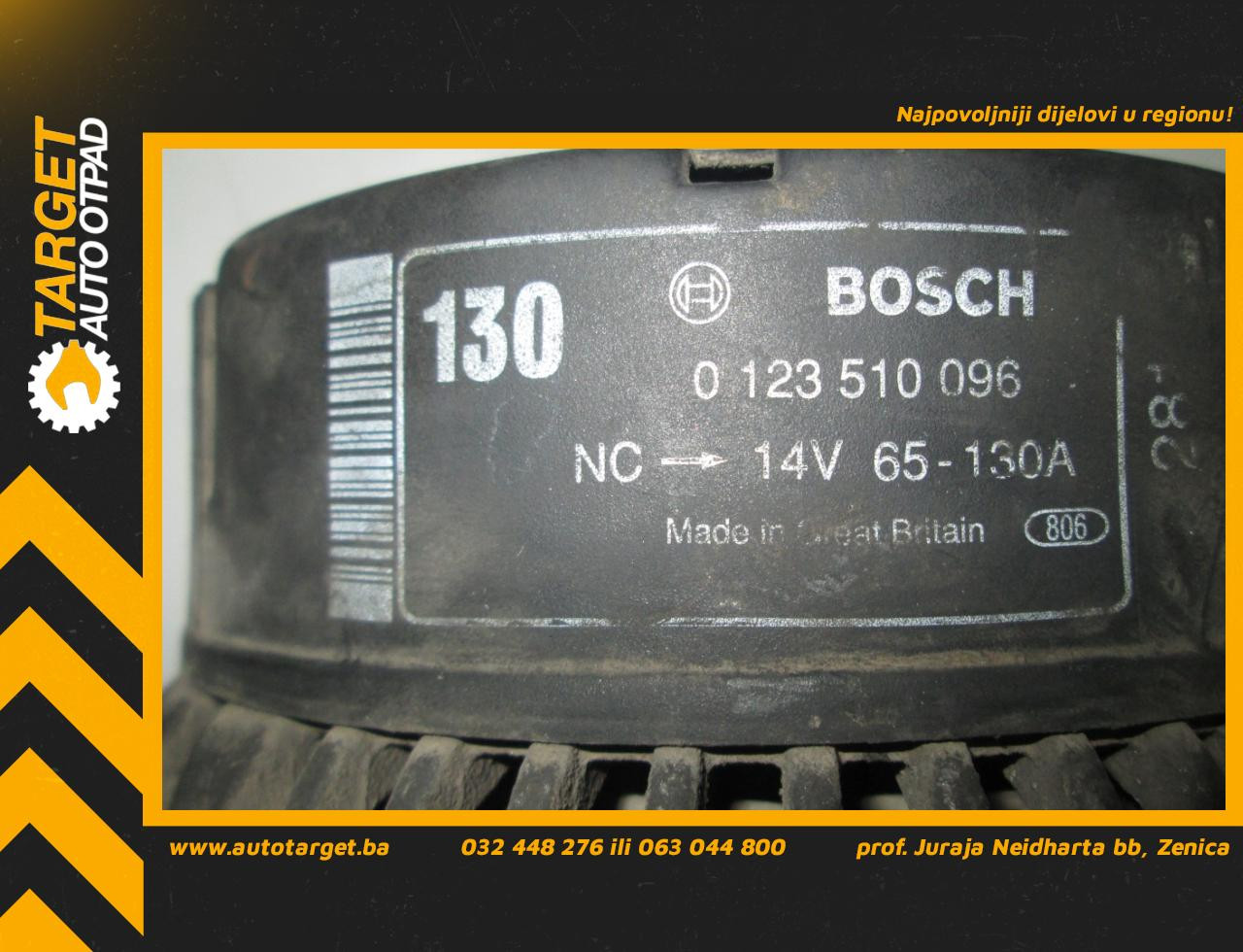 DIJELOVI ALTERNATOR SAAB 9-3 > 98-03 2.0 0123510096