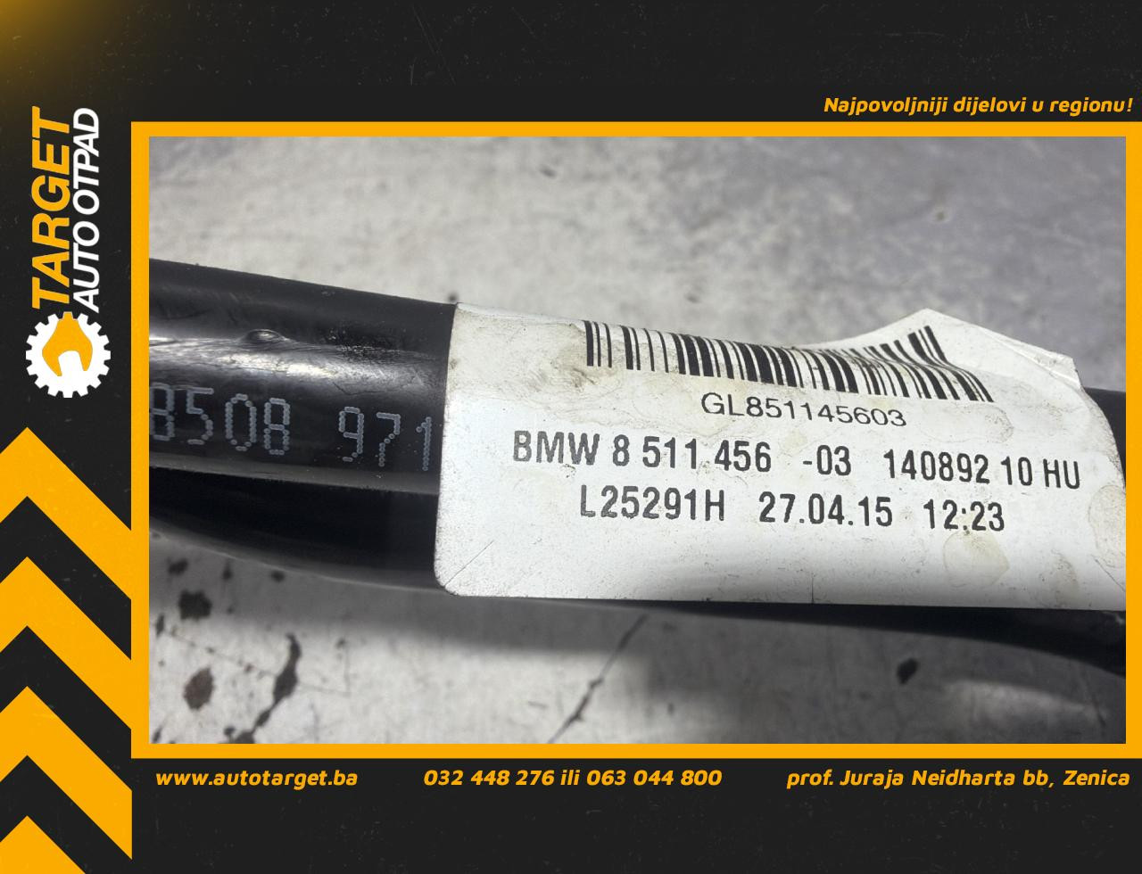 DIJELOVI CRIJEVO BMW SERIJA 3 (F30/F31) > 15-18 2.0 8511456