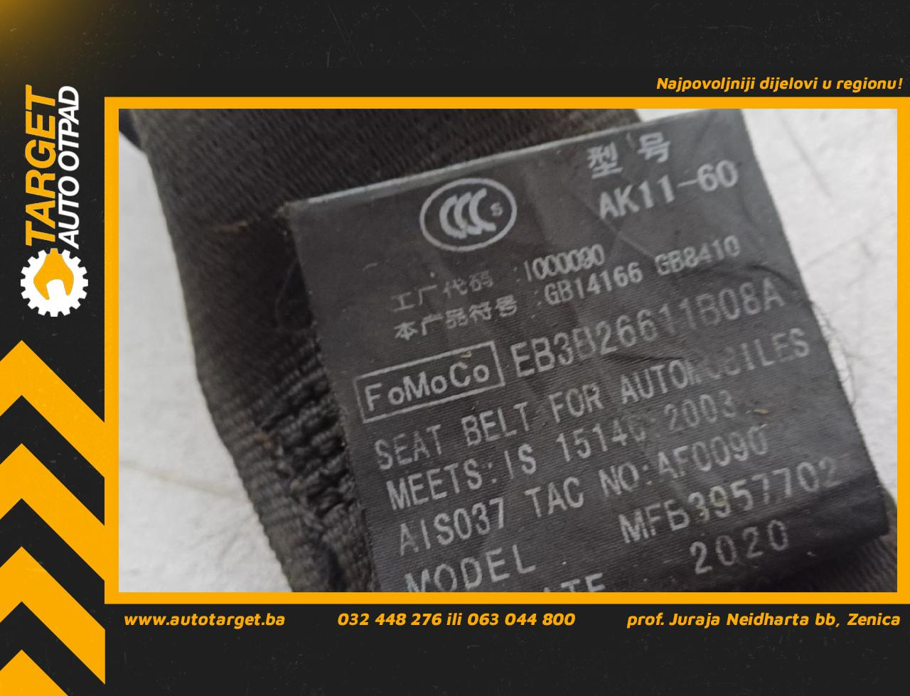DIJELOVI POJAS FORD RANGER > 16- 2.0 EB3B26611B08A